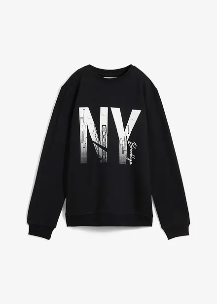 Sweater van een zachte katoenmix