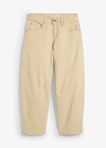 Twill broek van katoen met stretch