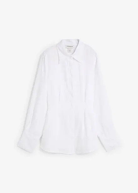 Getailleerde linnen blouse