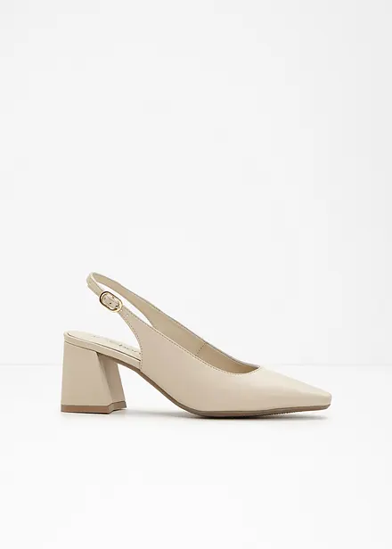 Leren pumps