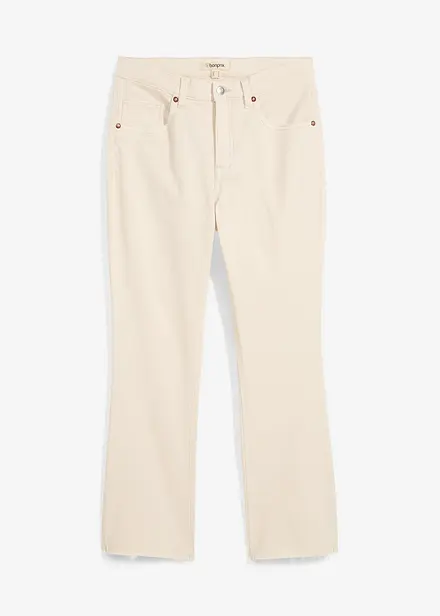 Flared jeans high waist, cropped