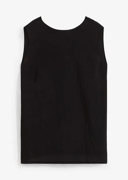 Blousetop van een crinkle-viscosemix