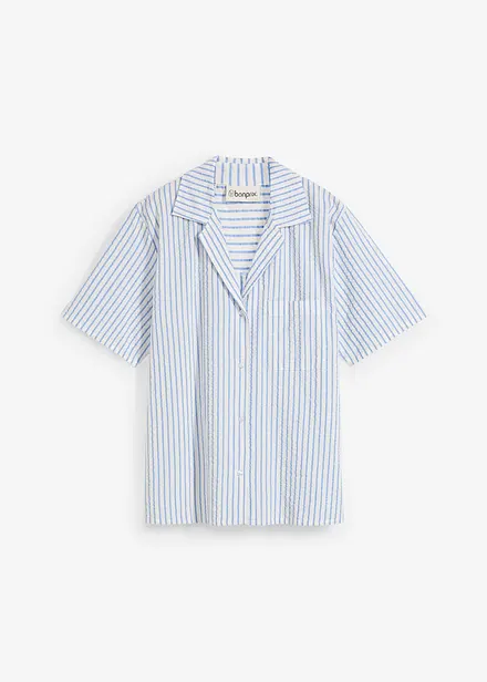 Overhemdblouse van katoen