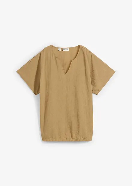 Oversized blouse met elastische zoom