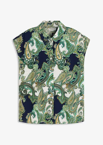 Gedessineerde blouse van soepele viscose