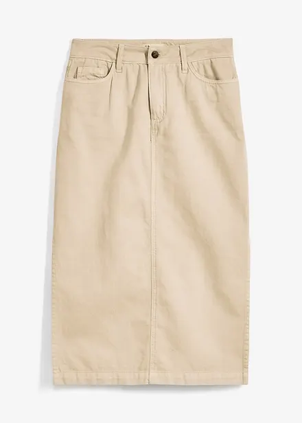 Twill rok van puur katoen