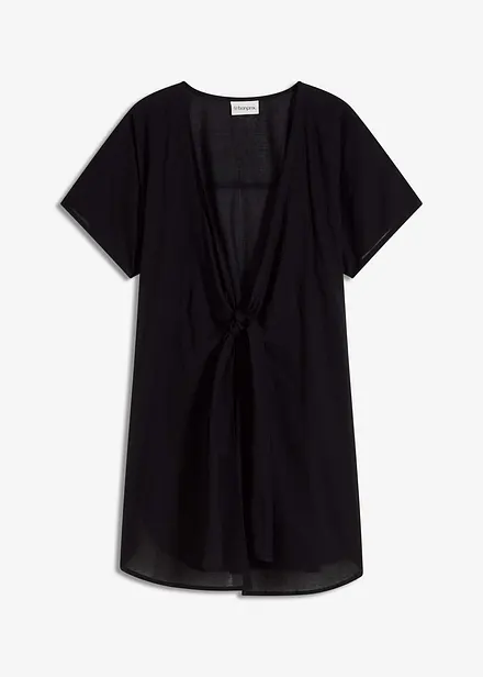 Transparante strandblouse
