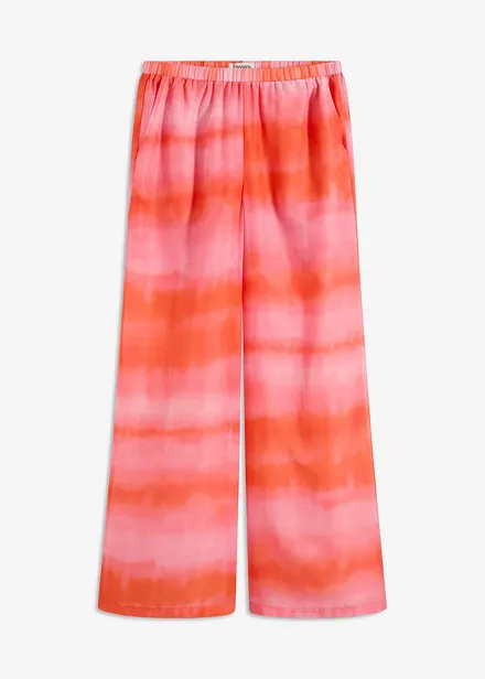Wijde broek met batikprint