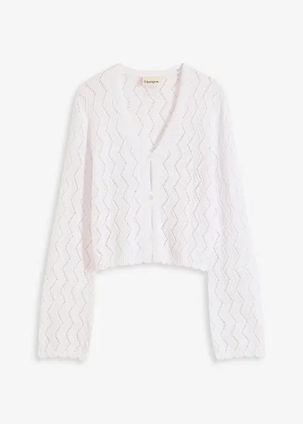 Kort vest in gehaakte look