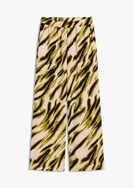 Jersey broek met structuur