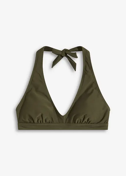 Halter bikinitop met V-hals