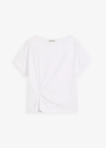 T-shirt met een knoopdetail