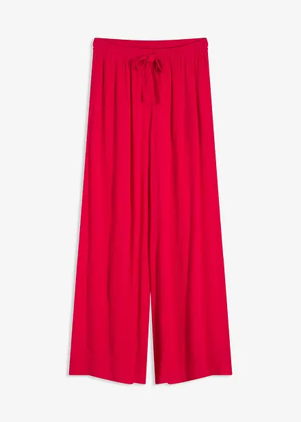 Wijde broek van soepele viscose