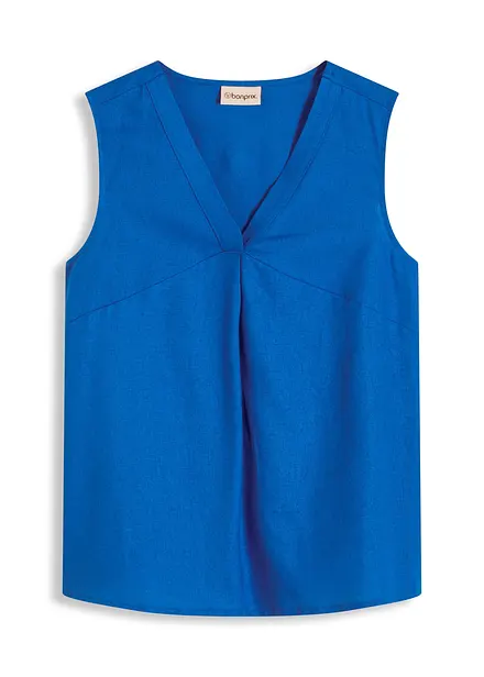 Blousetop in een luchtige linnenmix