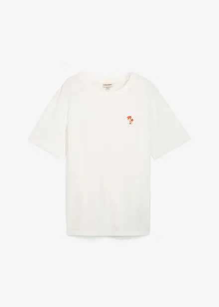 T-shirt met print achter, loose fit