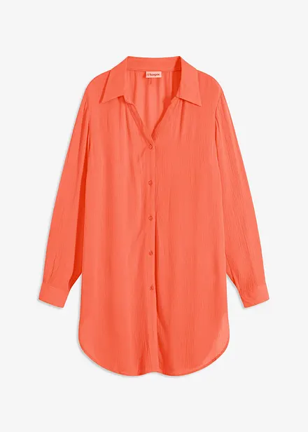 Lange strandblouse van viscose