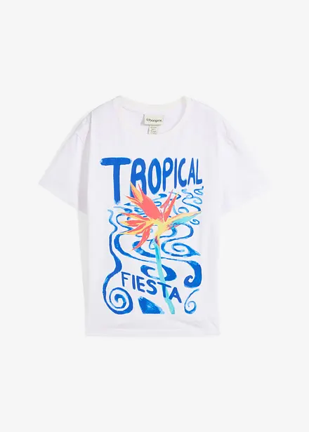 T-shirt met zijde