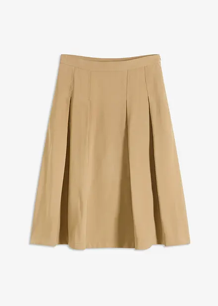 Plooirok van soepele viscose