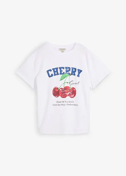 T-shirt met een print van biologisch katoen