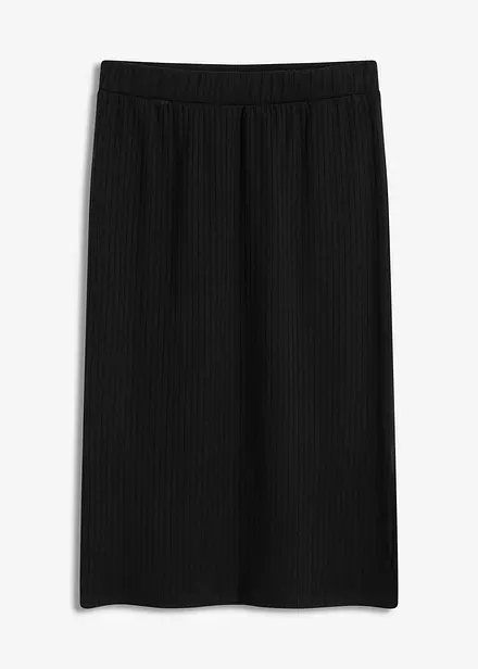 Geribde jersey rok
