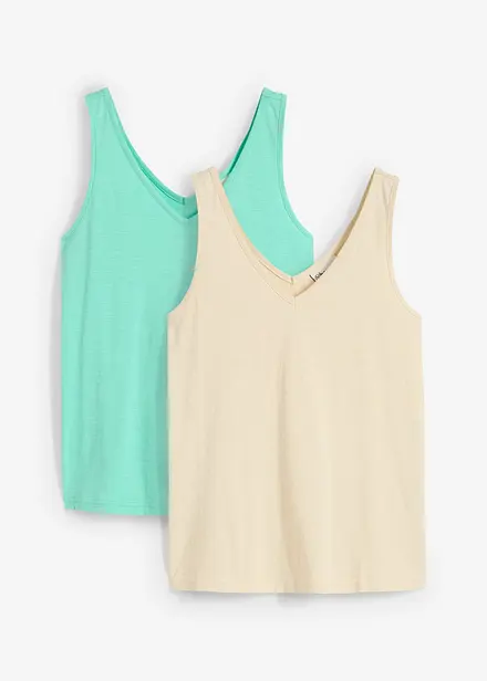 Tanktop van puur katoen (set van 2)