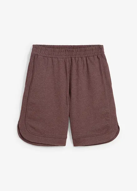 Wijde sweat short van een katoenmix