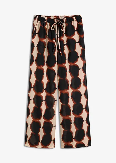 Wijde broek in batik dessin