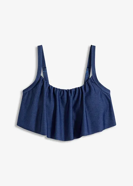 Bralette bikinitop in jeanslook