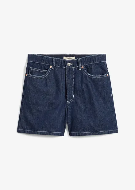 Jeans short high waist, low stretch