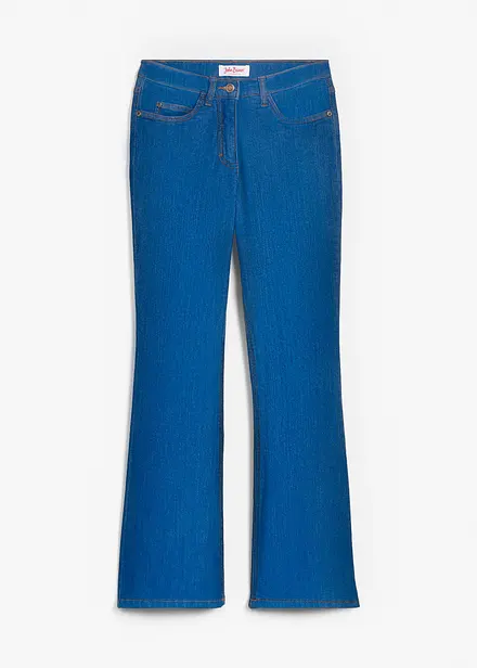 Bootcut stretch jeans, mid waist