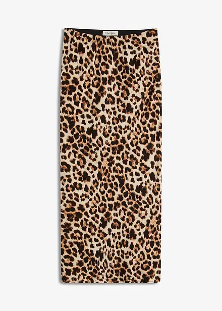 Midi rok van soepele viscose