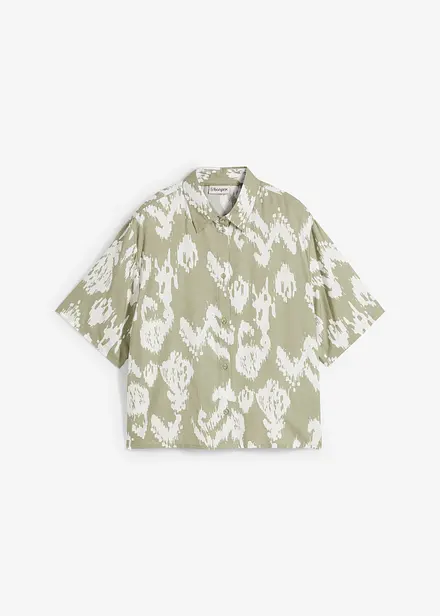 Viscose blouse met korte mouwen