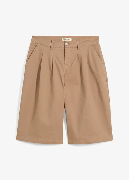 Lange bermuda in een elastische katoenmix