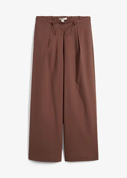 Broek met functionele details van een viscose-mix