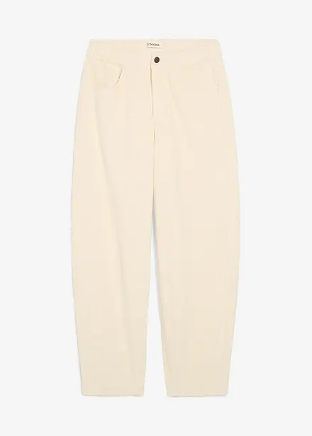 Corduroy broek in barrel model