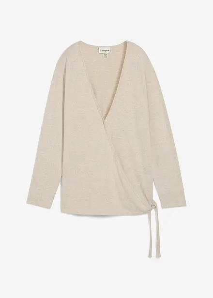 Wikkelvest in een gebreide look