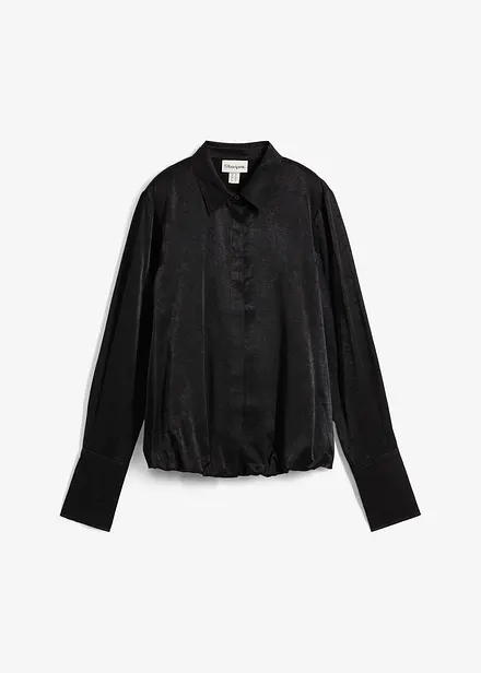 Satijnen blouse in een viscosemix
