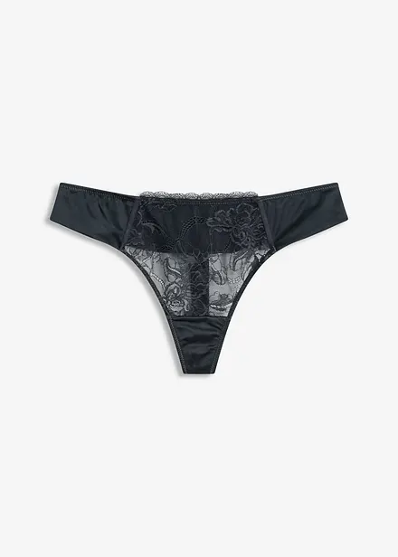 String met eyelash-kant en glanseffect