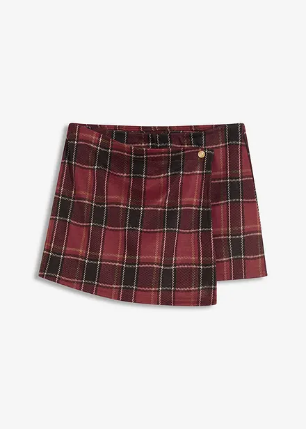 Skort met sierknop