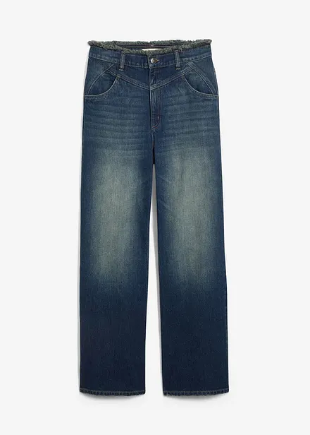 Straight jeans, high waist