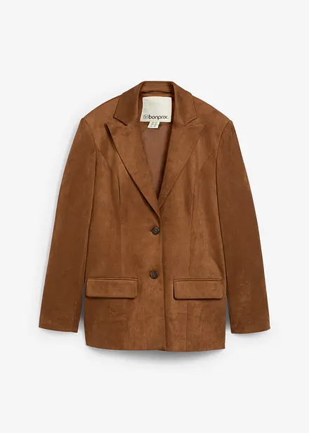 Blazer van imitatiesuède