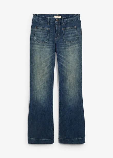 Flared jeans, mid waist