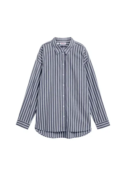Oversized overhemdblouse