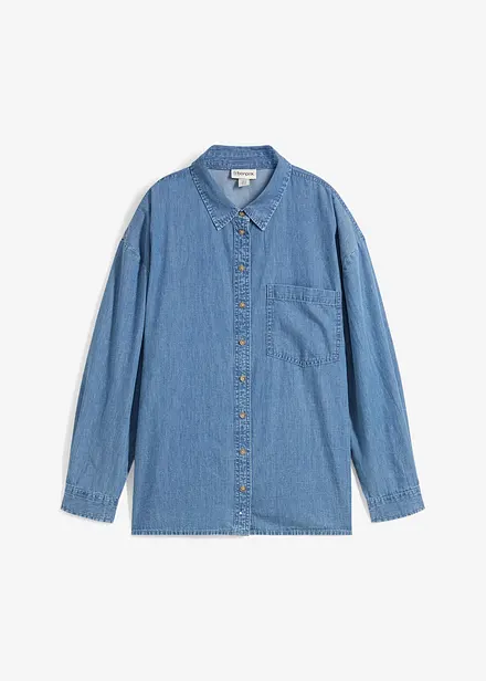 Oversized spijkerblouse van biologisch katoen