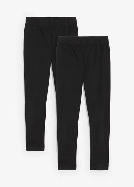 Legging van elastisch biologisch katoen (set van 2)
