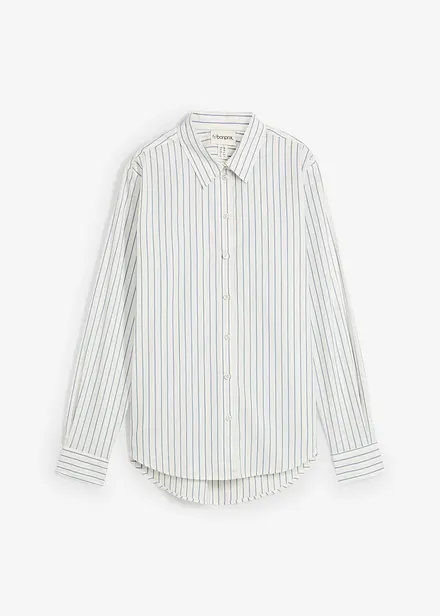 Overhemdblouse met zijde