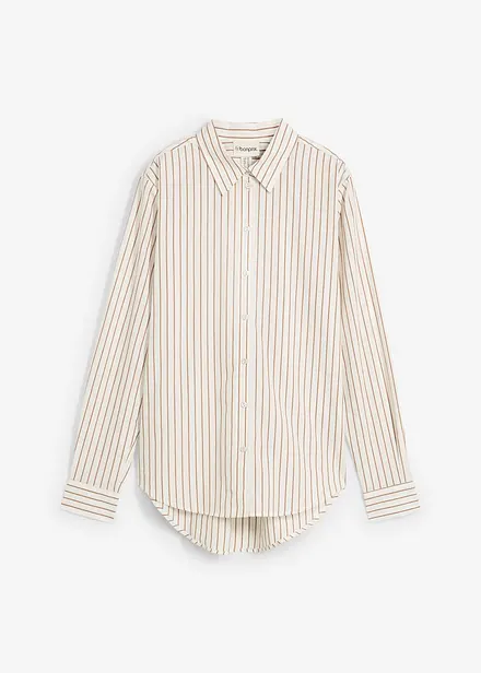 Overhemdblouse met zijde