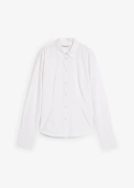 Overhemdblouse met zijde