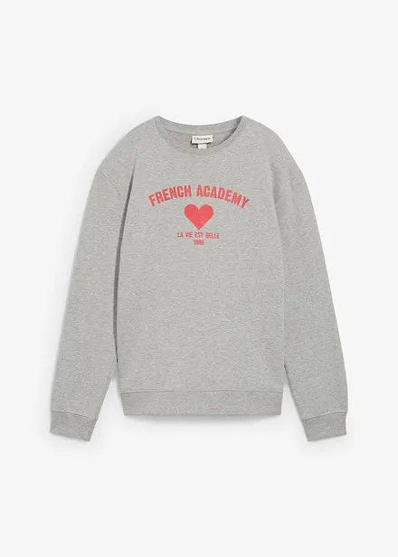 Sweater van een zachte biologische katoenmix
