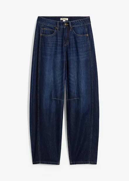 Barrel jeans mid waist, super soft